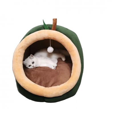 Pet Product Dog Bed Pet Plush Semi Enclosed Cat nest  Resistant and Breathable Removable and Washable All Seasons