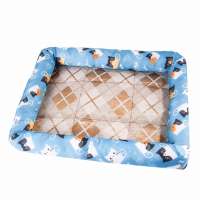 Pet Product Cat Nest Dog Bed New Ice Pad Summer Cooling Pet Ice Cold Mat Nest Slip Resistant and Breathable Cat Pattern